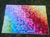 Úžitkový textil - Rainbow in the quilt - 5610459_