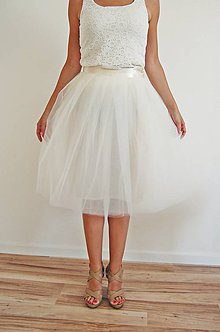 Sukne - Wedding cream - 5617420_