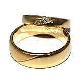 Prstene - Obrúčky zo žltého zlata - 5618753_