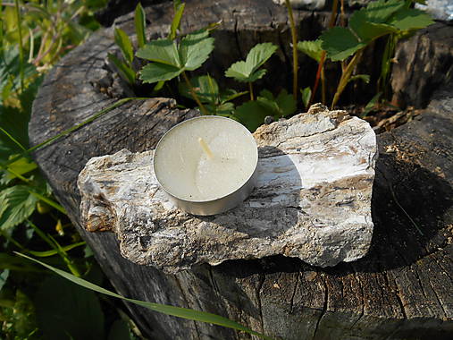 Svietidlá - wood opal from sk. ...ako svietnik - 5623056_