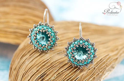 Náušnice - Light Turquoise - 5639976_