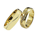 Prstene - Obrúčky z žlto - bieleho zlata s briliantmi - 5637536_