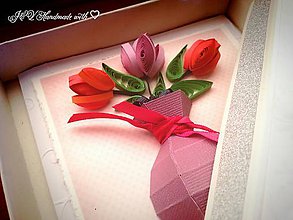 Papiernictvo - Kvetinová na želanie k narodeninám - 5642191_
