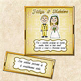 Papiernictvo - Zlaté svadobné oznámenie (žlté) - 5644551_