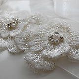Opasky - Wedding Lace Collection Flower ... pásek a čelenka - 5660158_