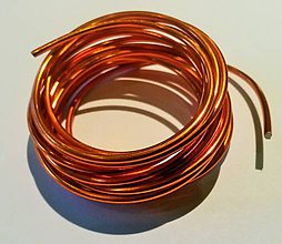 Polotovary - Hliníkový drôt - oranžový pr. 2 mm/ 5 m - 5660765_