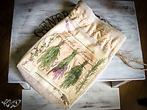 Úžitkový textil - Vrecko na bylinky No.7 - 5665300_