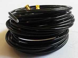 Polotovary - Hliníkový drôt - čierný pr. 2 mm/ 5 m - 5664717_