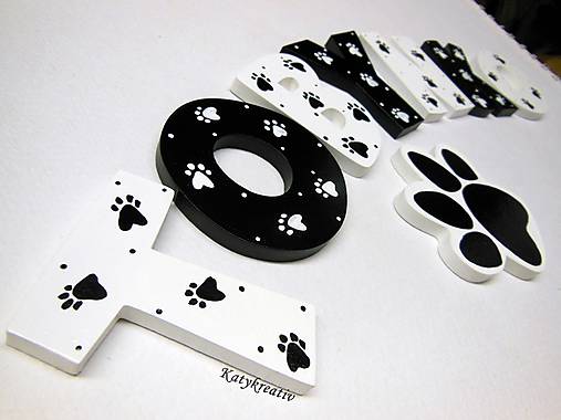 Tabuľky - P Í S M E N Á  pre psíka - 5670360_