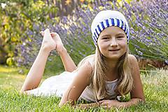 Detské čiapky - Námornícka pre dievčatá a chlapcov 3 - 5668589_