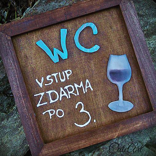 Tabuľky - WC tabuľka - pre vináreň - 5671611_