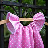 Detské oblečenie - Ružové šatočky pre malú parádnicu - 5672897_