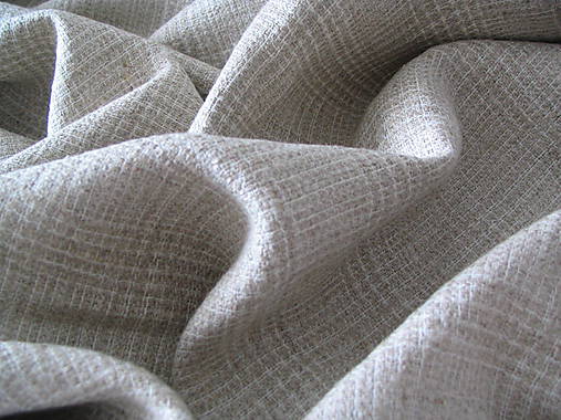 Textil - Ľan prírodný károvaný - 5674628_