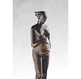 V očakávaní - bronzová socha - originál