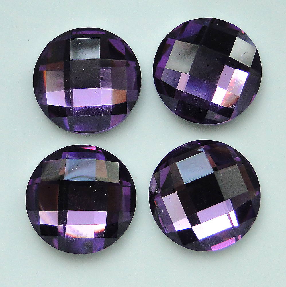 Kabošon plast 15mm-1ks (fialová)