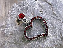 Sady šperkov - Ohnivé srdcia - set (darček k nákupu nad 50€) - 5696942_
