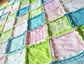 Detský textil - Rag Quilt pre Zuzanku - 5701554_