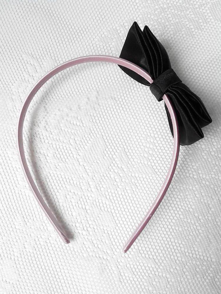 Sweet Pin Up Dolly headband (black/light pink)