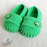 Detské topánky - Papučky zelené - 5718384_