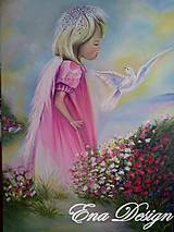 Anjelik lásky - ručne maľovaný obraz