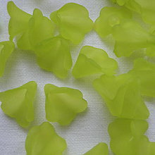 Korálky - Kala plast 10mm (neon.zelená-10ks) - 5728114_