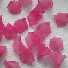 Korálky - Kala plast 10mm (ruž.ostrá-10ks) - 5728160_