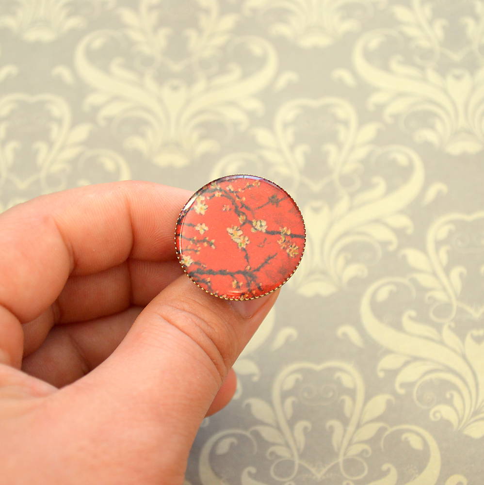 Vintage Sakura  - prsten průměr 25 mm