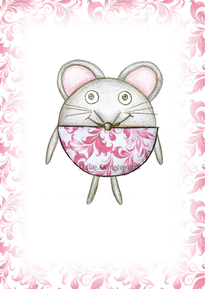 Linajková podložka do zošita Guľkáči trocha folk (myš)