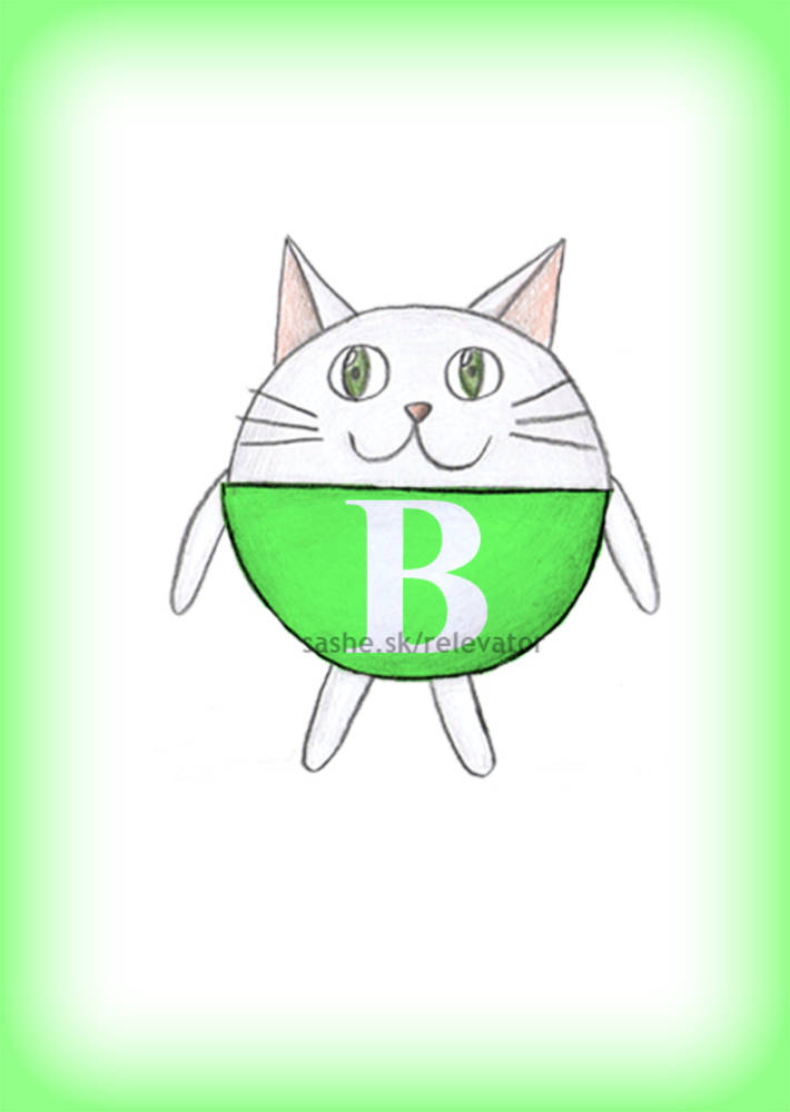 Linajková podložka do zošita s iniciálom (mačka)