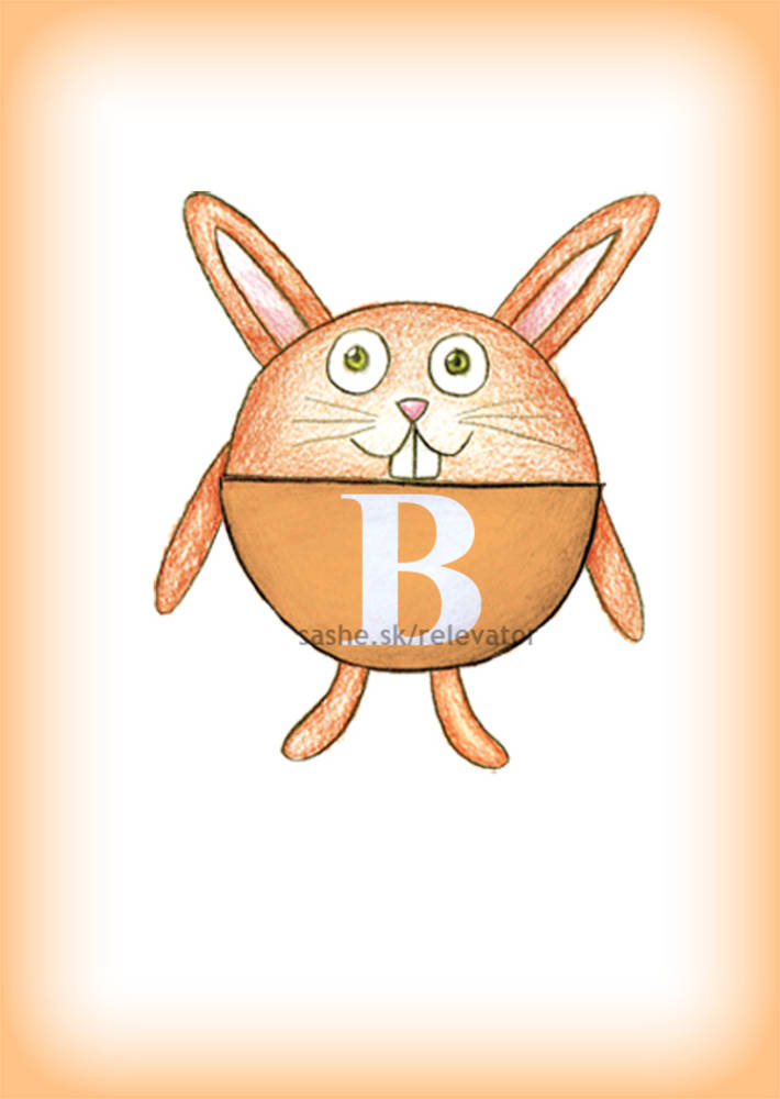 Linajková podložka do zošita s iniciálom (zajo)