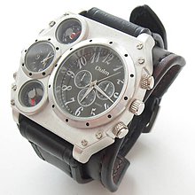 Náramky - Kožené hodinky čierne - 5732557_