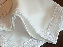 Úžitkový textil - Obrúsok biely - 5731411_