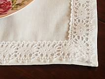 Úžitkový textil - Obrúsok biely - 5731416_