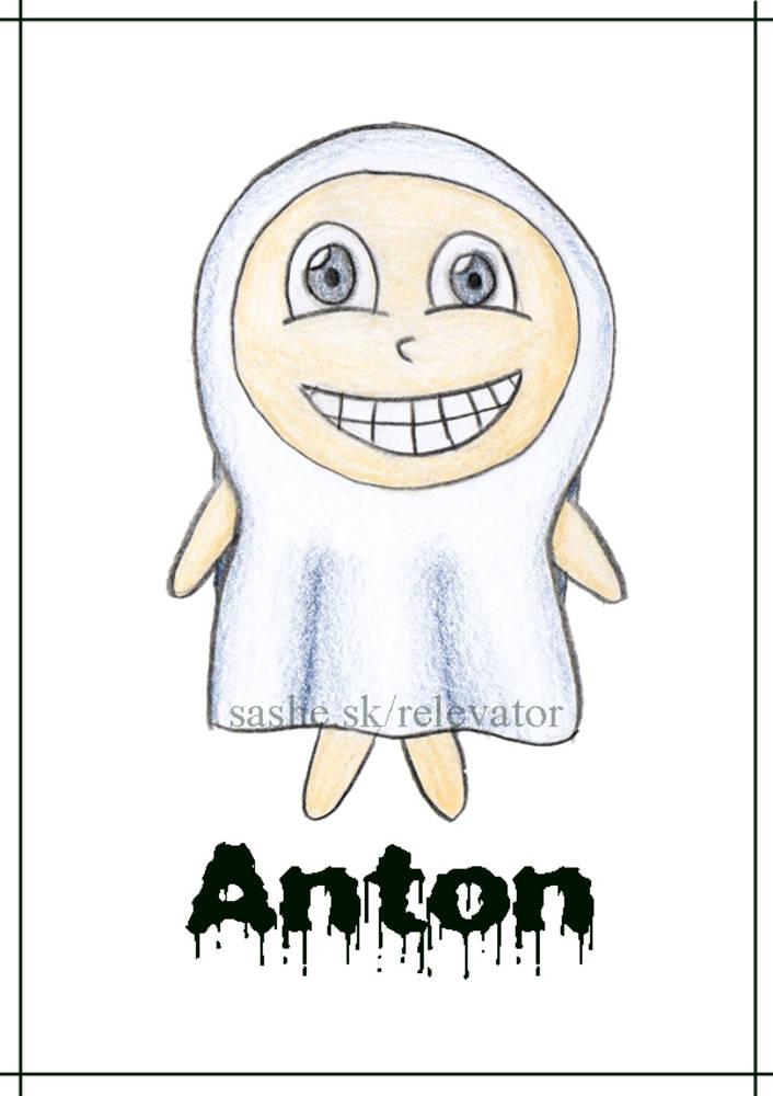 Linajková podložka do zošita s menom - Halloweenský kostým - s menom simple, (duch)