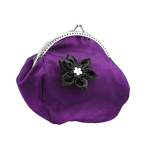 Dámska fialová kabelka , taštička 0870A