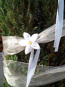 Dekorácie - Biele kvety na výzdobu - 5743824_