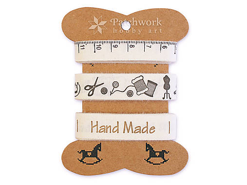 Bavlnené stuhy, sada Handmade