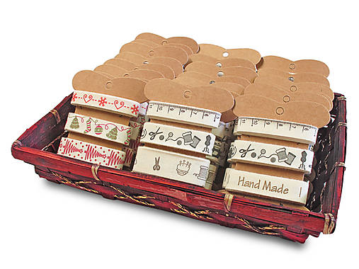 Bavlnené stuhy, sada Handmade