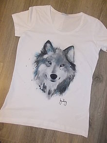 Topy, tričká, tielka - Ručne maľované tričko podľa požiadaviek zákazníka" psíček" - 5764422_