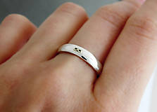 Prstene - prsteň Infinity, 925/1000 striebro+585/1000 zlato - 5768308_