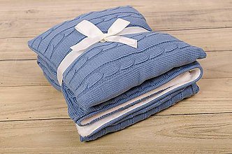 Detský textil - Zimná Deka pre Chlapčeka, OEKO-TEX® - VintageModrá - 5770735_
