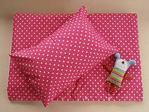 Detský textil - 2-dielny set obliečky do postieľky De LUXE hviezda ružová - 5772910_