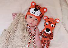 Detské čiapky - Malý tigrík :) - 5774725_