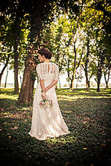 Šaty - wintage svadobné šatky sl.L - 5777036_