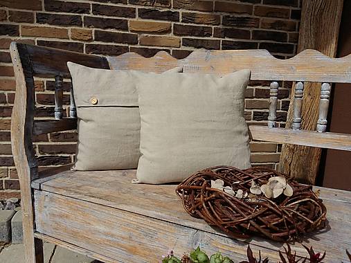Úžitkový textil - Vankúš Pure Linen - 5782384_