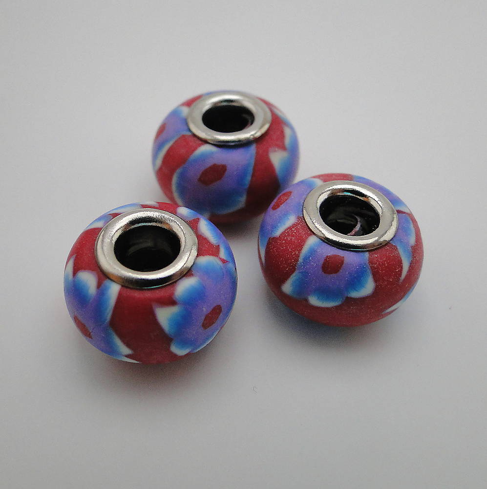 Pandora FIMO 16x10mm-1ks (tm.červená)
