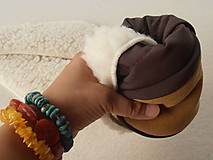 Ponožky, pančuchy, obuv - Barefoot Merino wool Slippers / Capacky - 5792984_