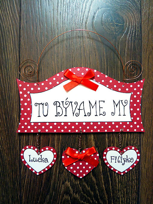 Tabuľky - Tabuľka "Tu bývame my" - 5793575_