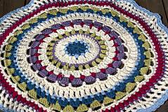 Úžitkový textil - Farebný vlnený koberec - 5793121_