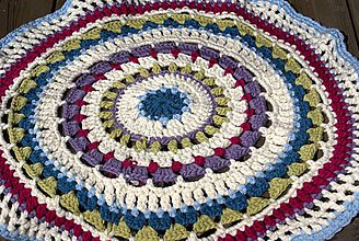 Úžitkový textil - Farebný vlnený koberec - 5793121_